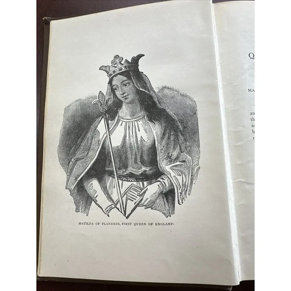 Antique YOUNG FOLKS' HISTORY OF THE QUEENS OF ENGLAND Vol. I Book 1895 Pictures